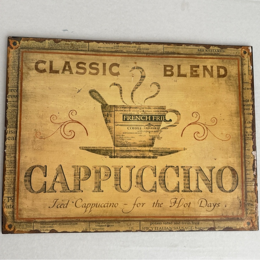 Classic Blend Cappuccino Sign